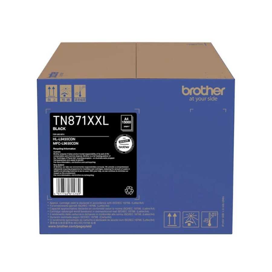 Brother TN871XXLBK Siyah Orijinal Toner Ekstra Yüksek Kapasiteli - Görsel 2