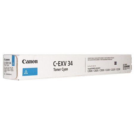 Canon C-EXV 34 3783B002 Mavi Orijinal Fotokopi Toner