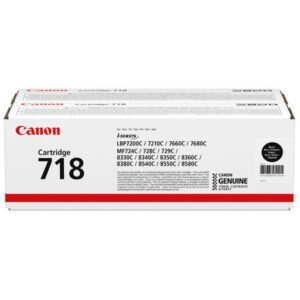Canon CRG-718 2662B017 Siyah Orijinal Toner İkili Set