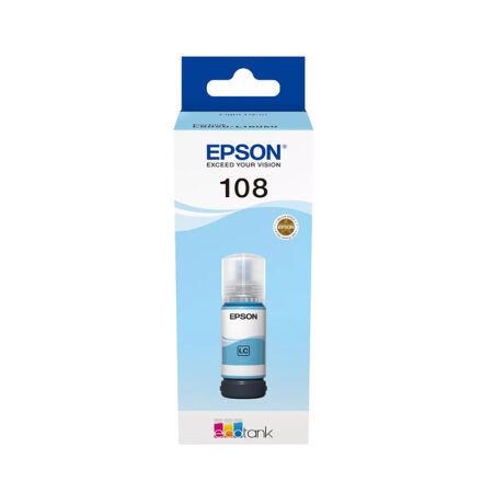 Epson EcoTank 108 C13T09C54A Açık Mavi Orijinal Mürekkep