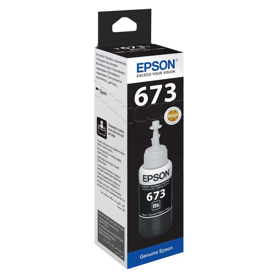 Epson EcoTank 673 C13T67314A Siyah Orijinal Mürekkep - Görsel 2