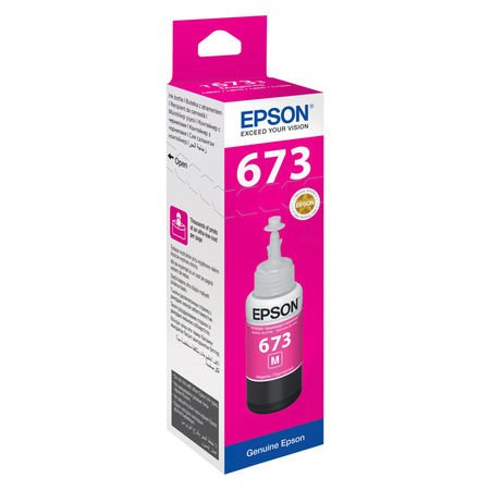 Epson EcoTank 673 C13T67334A Kırmızı Orijinal Mürekkep