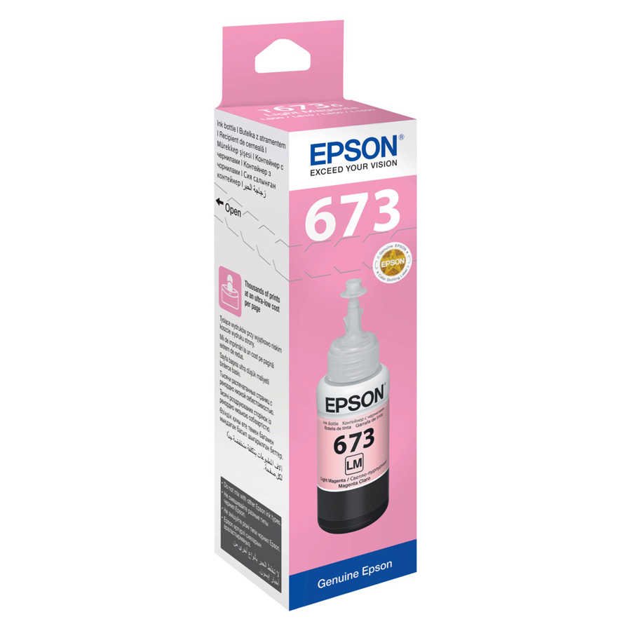 Epson EcoTank 673 C13T67364A Açık Kırmızı Orijinal Mürekkep - Görsel 2