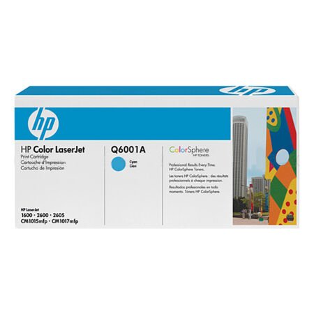 HP 124A Q6001A Mavi Orijinal Toner - Mavi Kutu