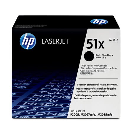 HP 51X Q7551X Siyah Yüksek Kapasiteli Orijinal Toner