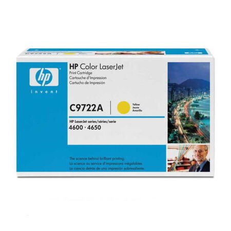 HP 641A C9722A Sarı Orijinal Toner - Mavi Kutu - C Grade