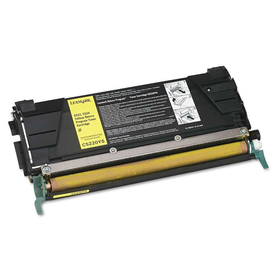 Lexmark C522-C5220YS Sarı Orijinal Toner - Görsel 2