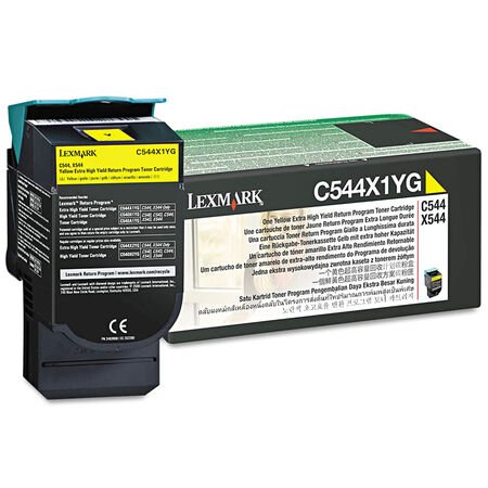 Lexmark C544-C544X1YG Sarı Orijinal Toner Extra Yüksek Kapasiteli