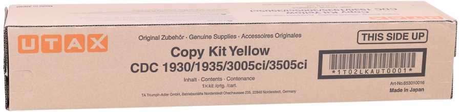 Utax CDC1930 Sarı Orijinal Fotokopi Toner - Görsel 2